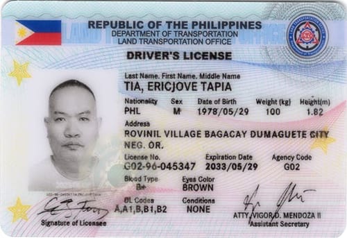 Customer's submitted image of a personal identification card; the product is not shown.