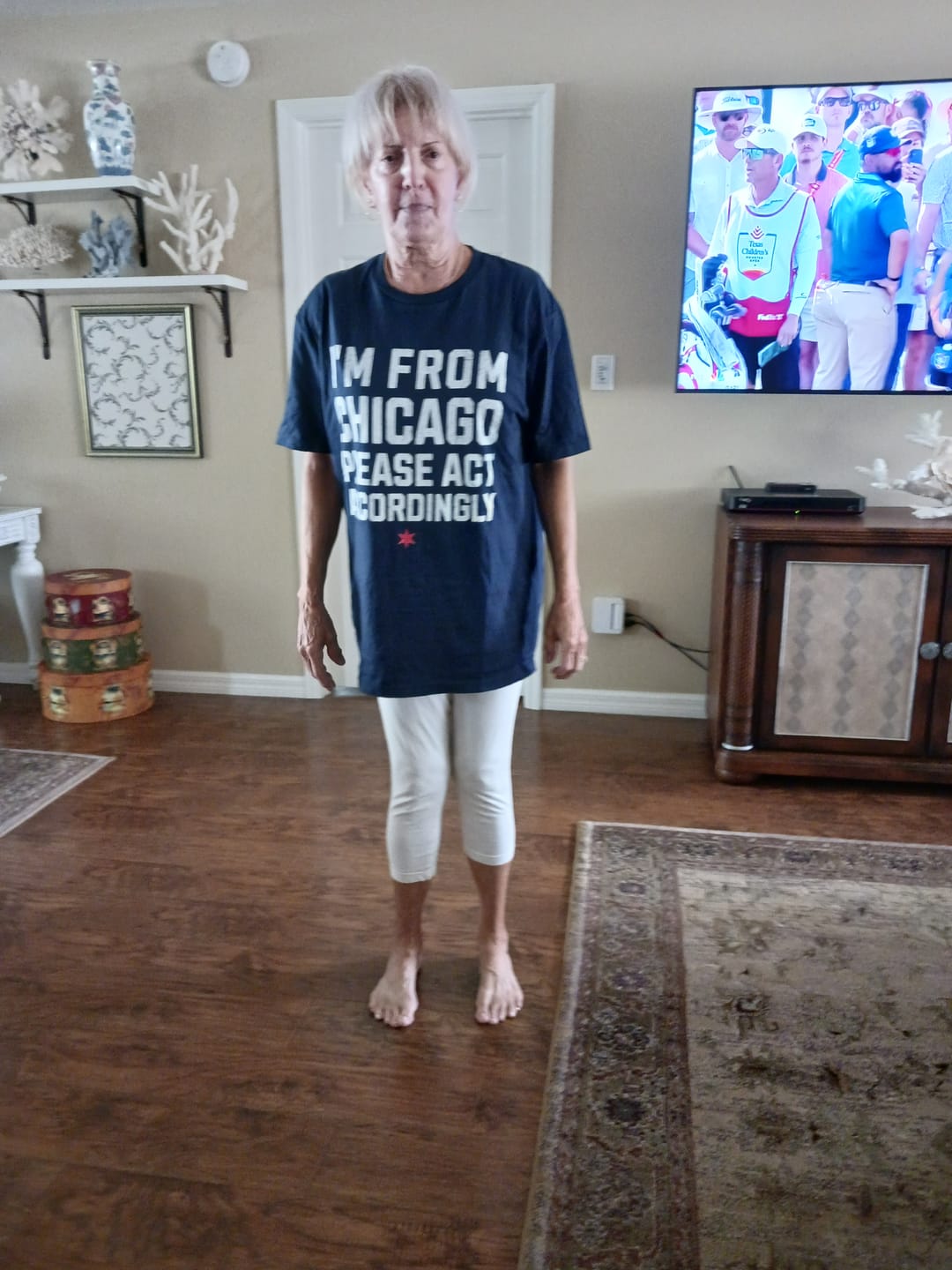 Customer photo review of Act Accordingly T-Shirt