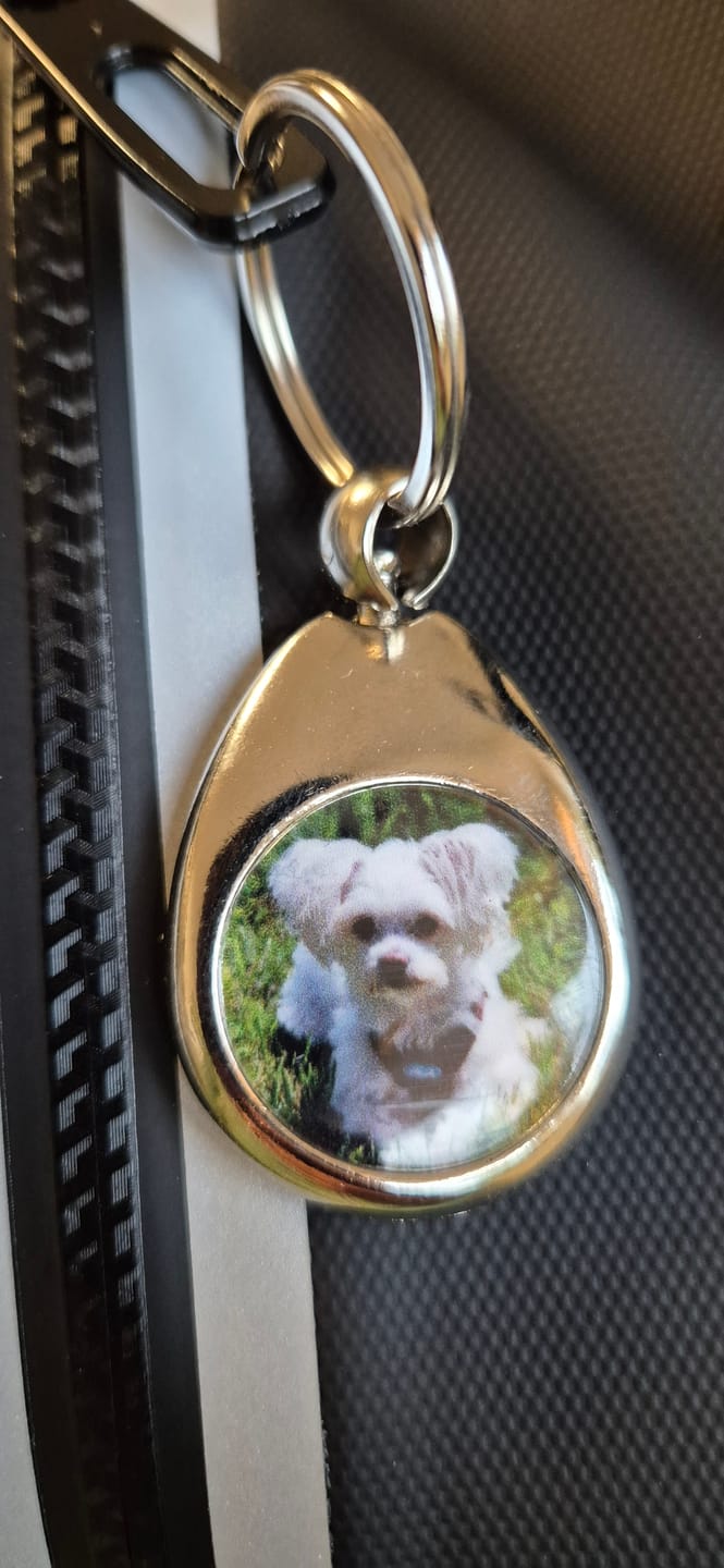 Customer photo review of Schlüsselanhänger mit Hundefoto