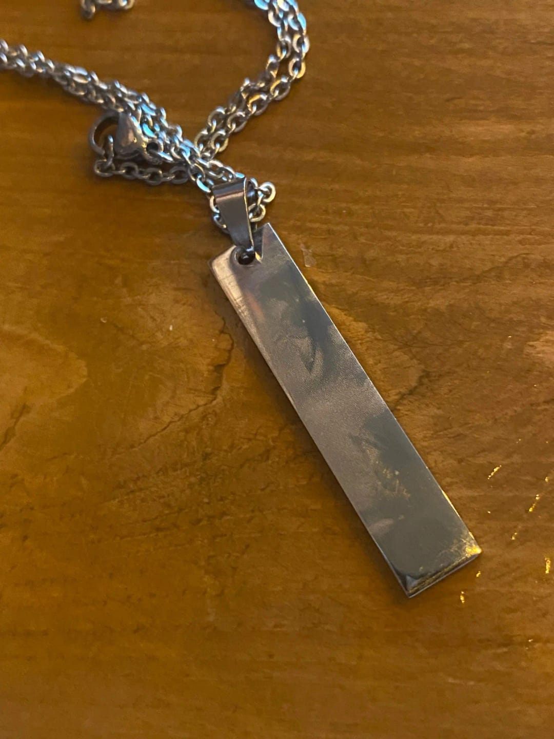 Customer photo review of He's Mine Necklace '18k Gold Plated'