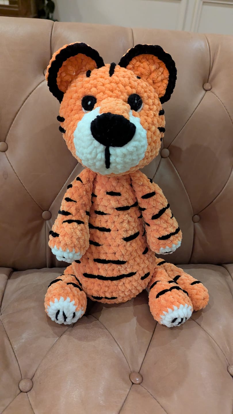 Customer photo review of Crochet Tiger Plushie Pattern PDF