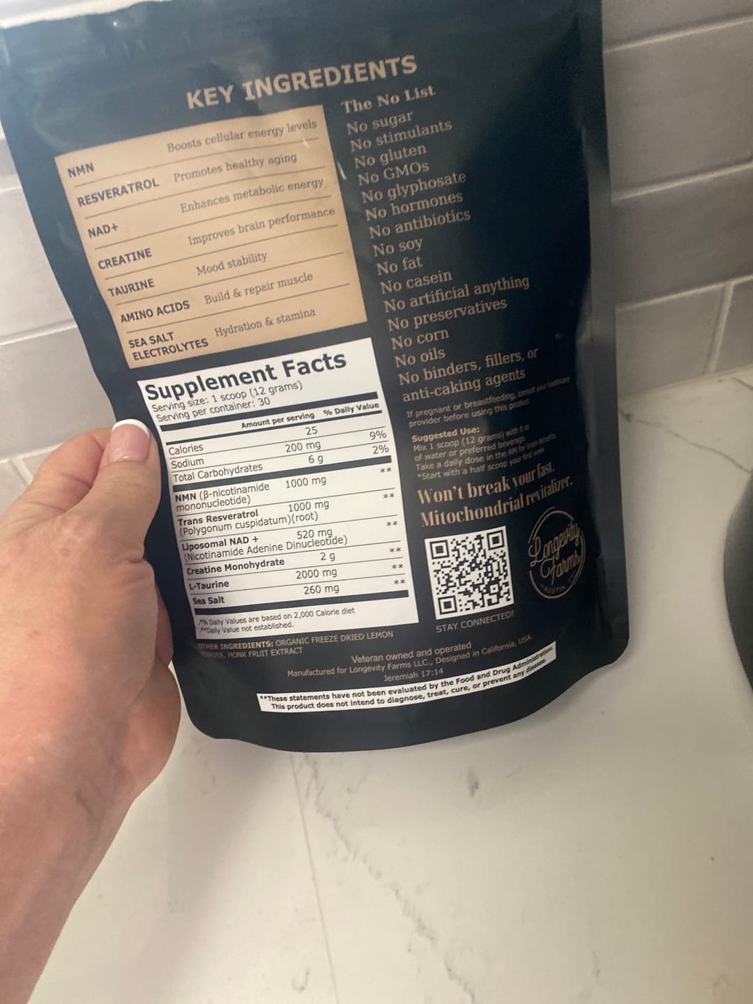 Customer photo review of Ageless Cocktail