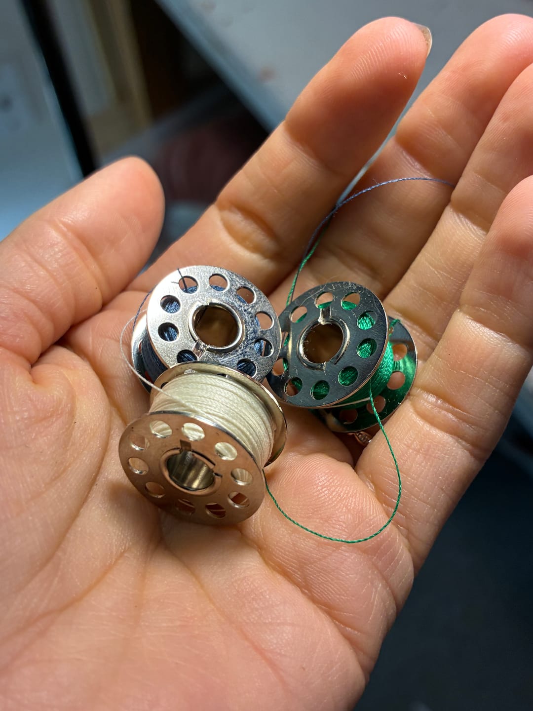 Customer photo review of 10pk Metal Bobbins, Class 15  #2518-A