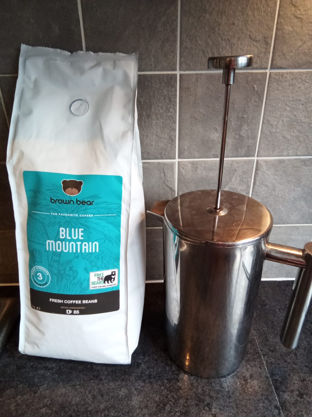 Customer photo review of Medium Roast Coffee - Blue Mountain - Strength 3