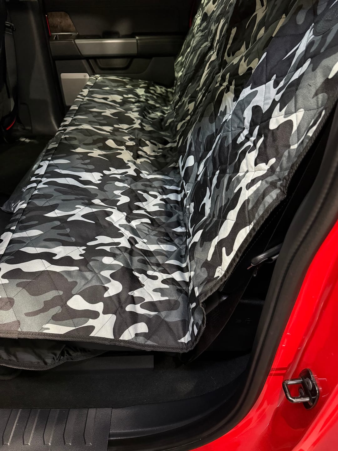 Customer photo review of Dog Rear Seat Cover with Hammock - Regular