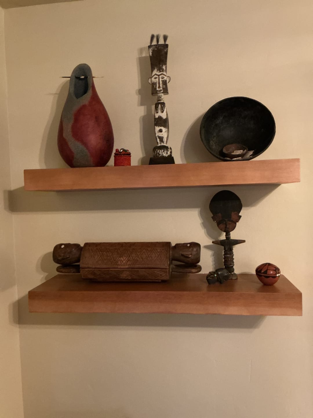Customer photo review of Modern 3" Thick Floating Shelves