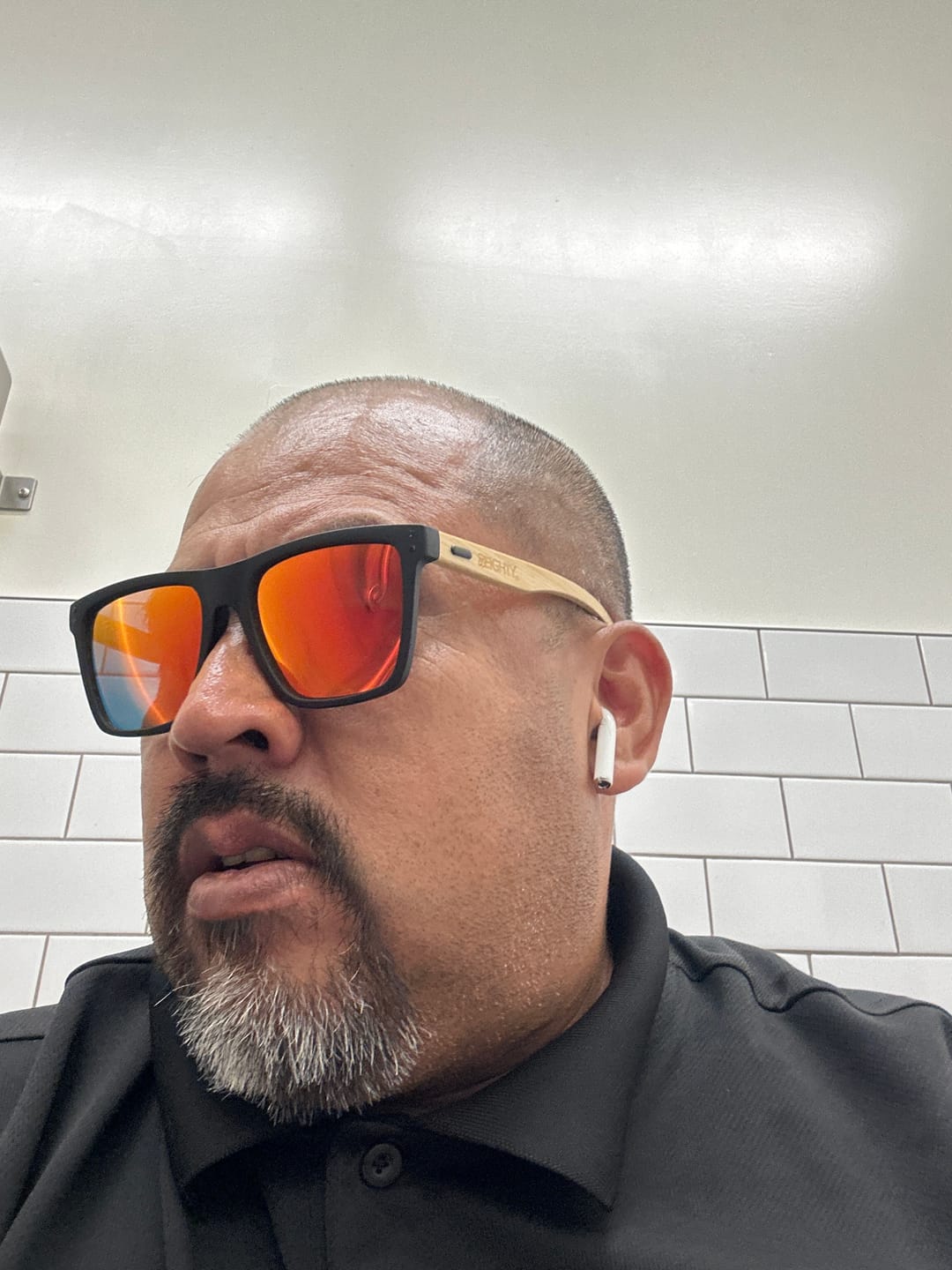 Customer photo review of 80Eighty® Polarized Bamboo Sunglasses - Red