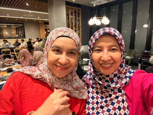 Customer photo review of Monogram Square (Pink)