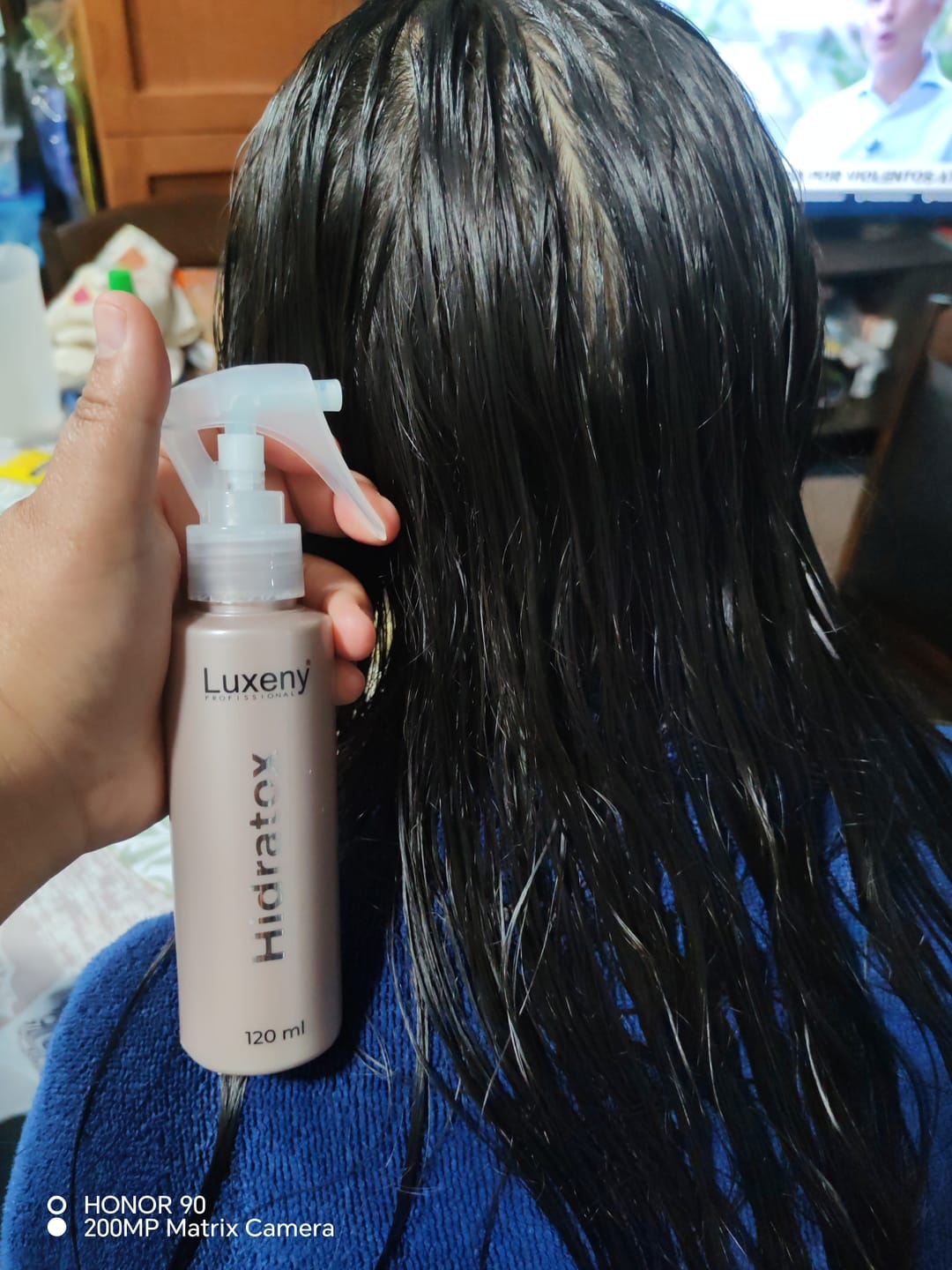 Customer photo review of Hidratox, tratamiento efecto bótox capilar instantáneo