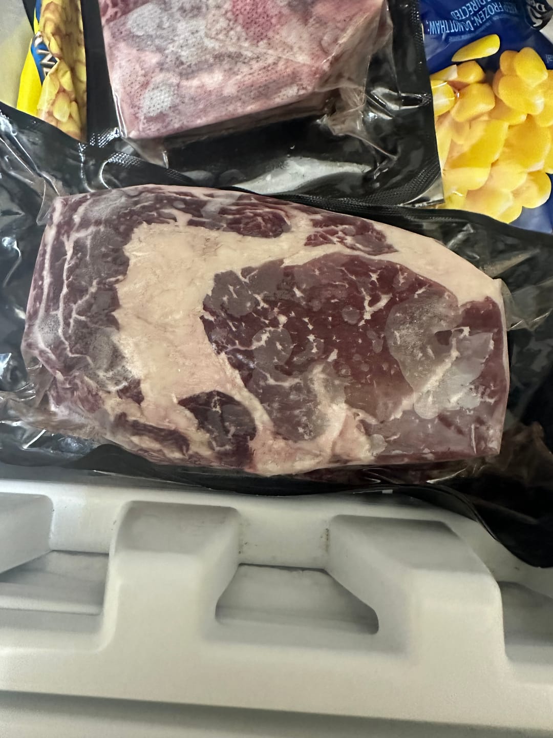 Customer photo review of USDA Choice Boneless Ribeye Steak