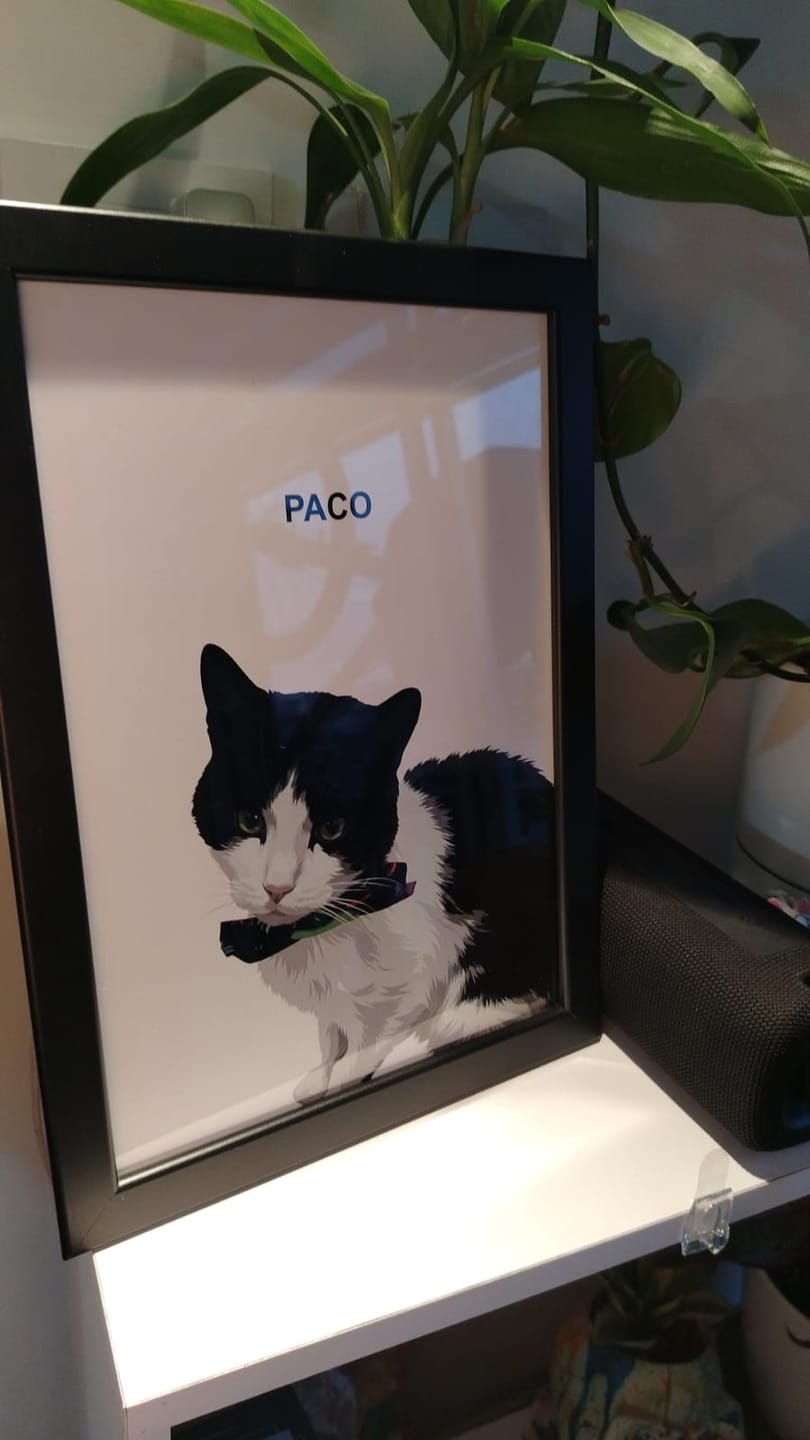 Customer photo review of Retrato Personalizado