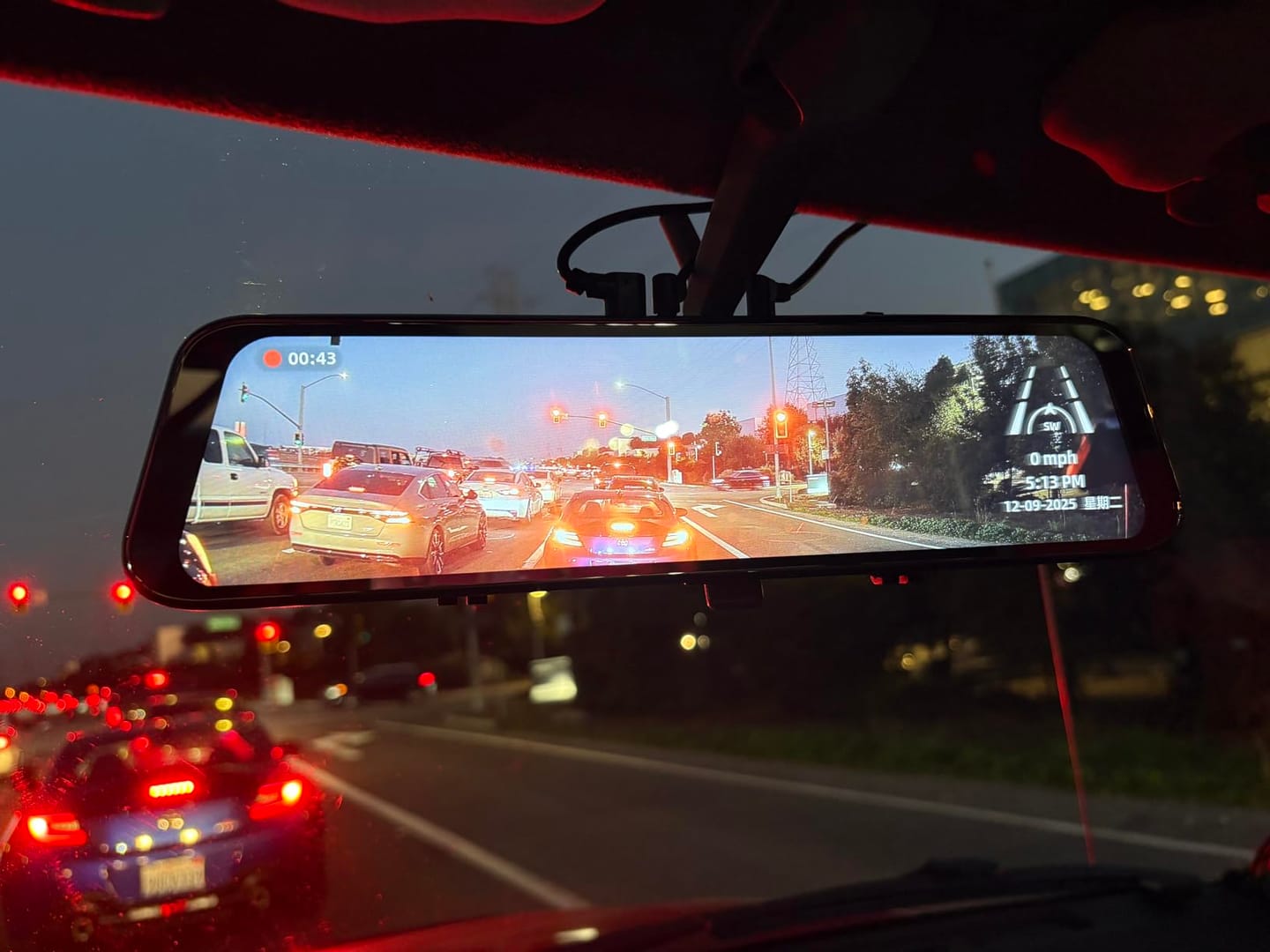 Customer photo review of 10" Elite | 4K Front + 2K Rear Smart Streaming Mirror