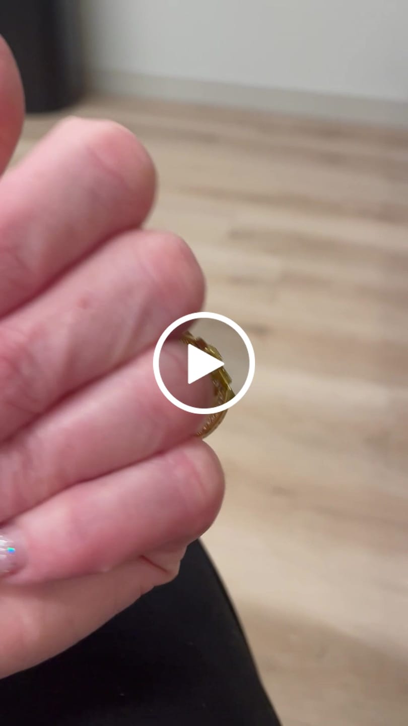 Customer video review of Christianartworkshop Central Cross Motif Ring with Cubic Zirconia Accents: Carry His Care in Daily Wear