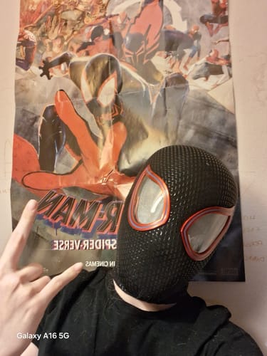 Customer photo review of [NEW] Spidey Gear™ Miles Morales Mask