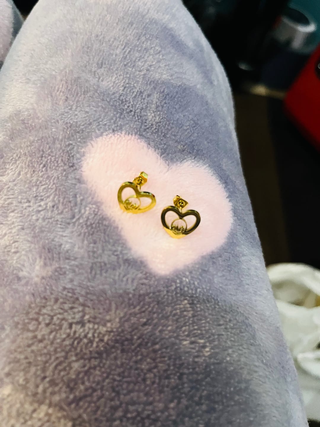 Customer photo review of Gold Thando Studs