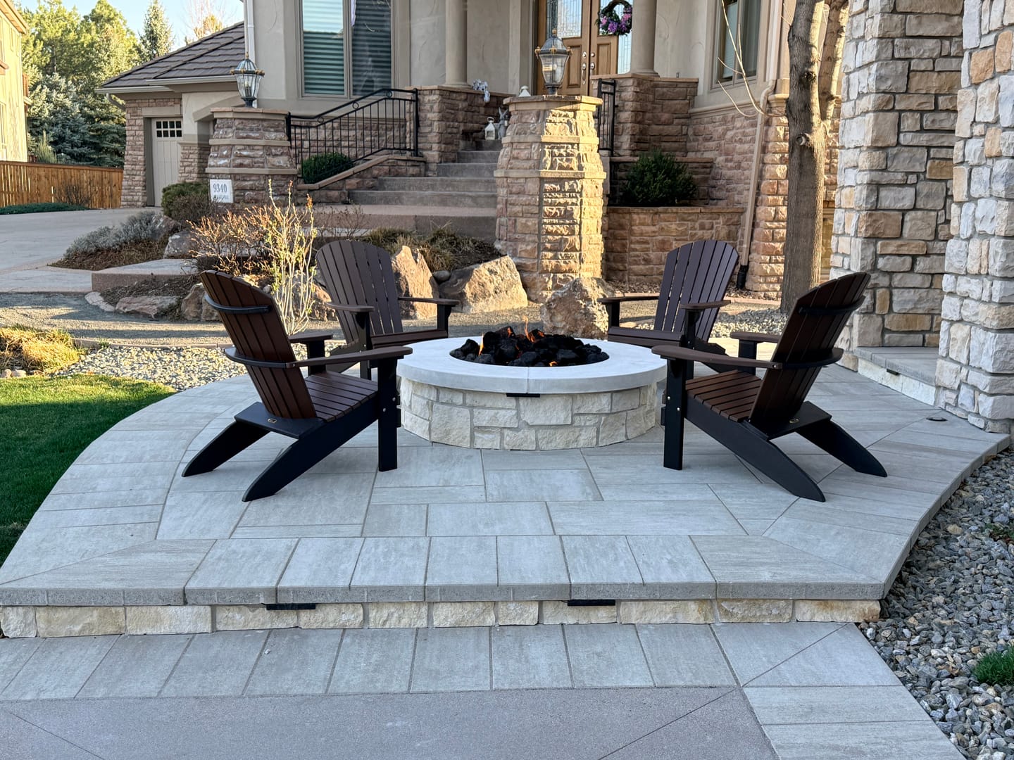 Customer photo review of Set of 4 Adirondack Chairs Original King Size