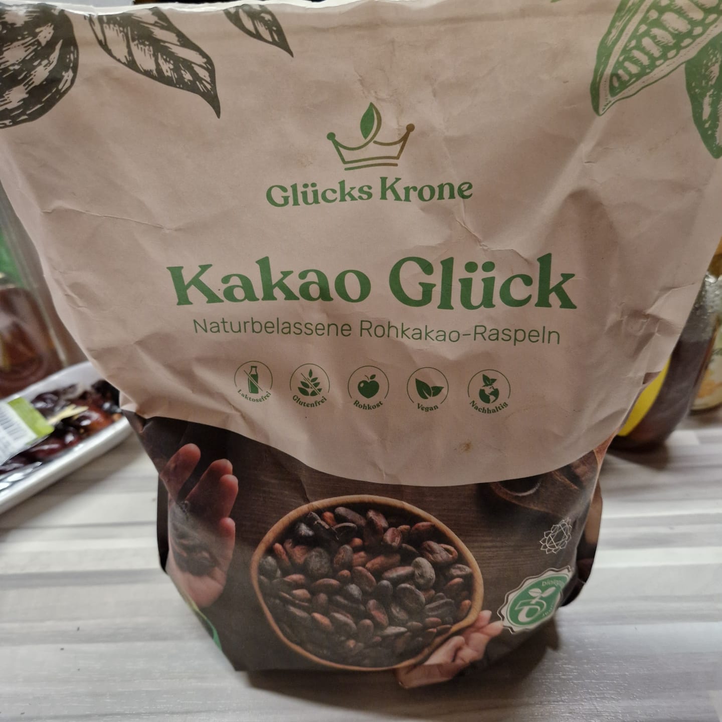 Customer photo review of Bio Kakao Glück 1 kg (100% Bio Roh Kakao)
