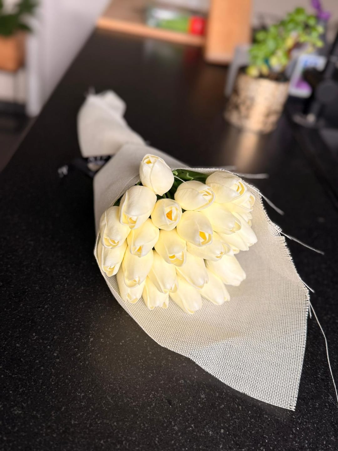 Customer photo review of Tulpen Boeket - Wit (25 stengels)