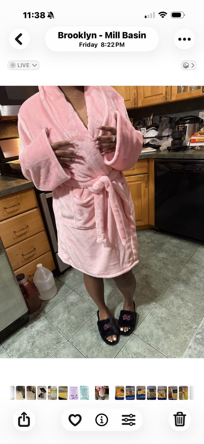 Customer photo review of BB SIGNATURE BLACK OPEN TOE SLIPPERS