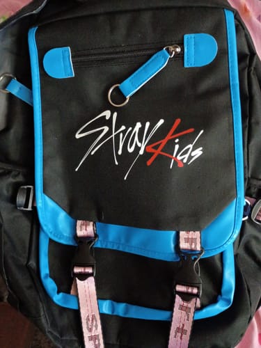 Customer photo review of Kpop Logo Large Capacity Backpack