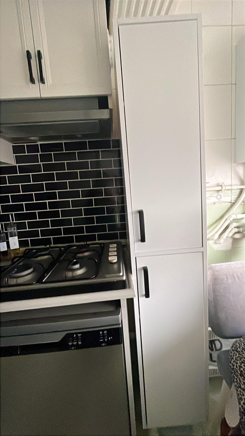 Customer photo review of Rani F1 Çok Amaçlı Dolap 2 Kapaklı 6 Raflı Banyo Kiler Mutfak Dolabı Beyaz M1