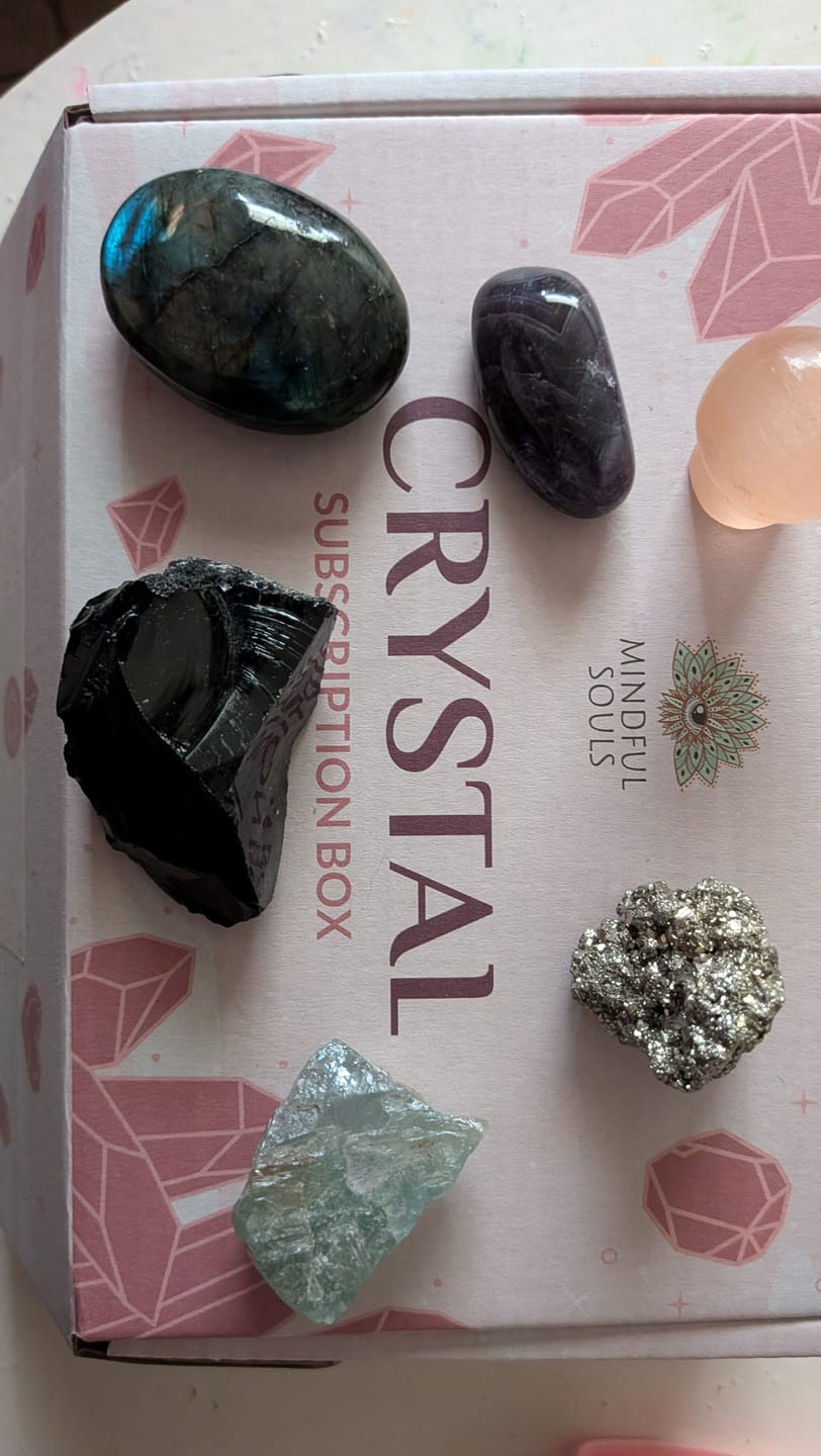 Customer photo review of Crystal Subscription Box