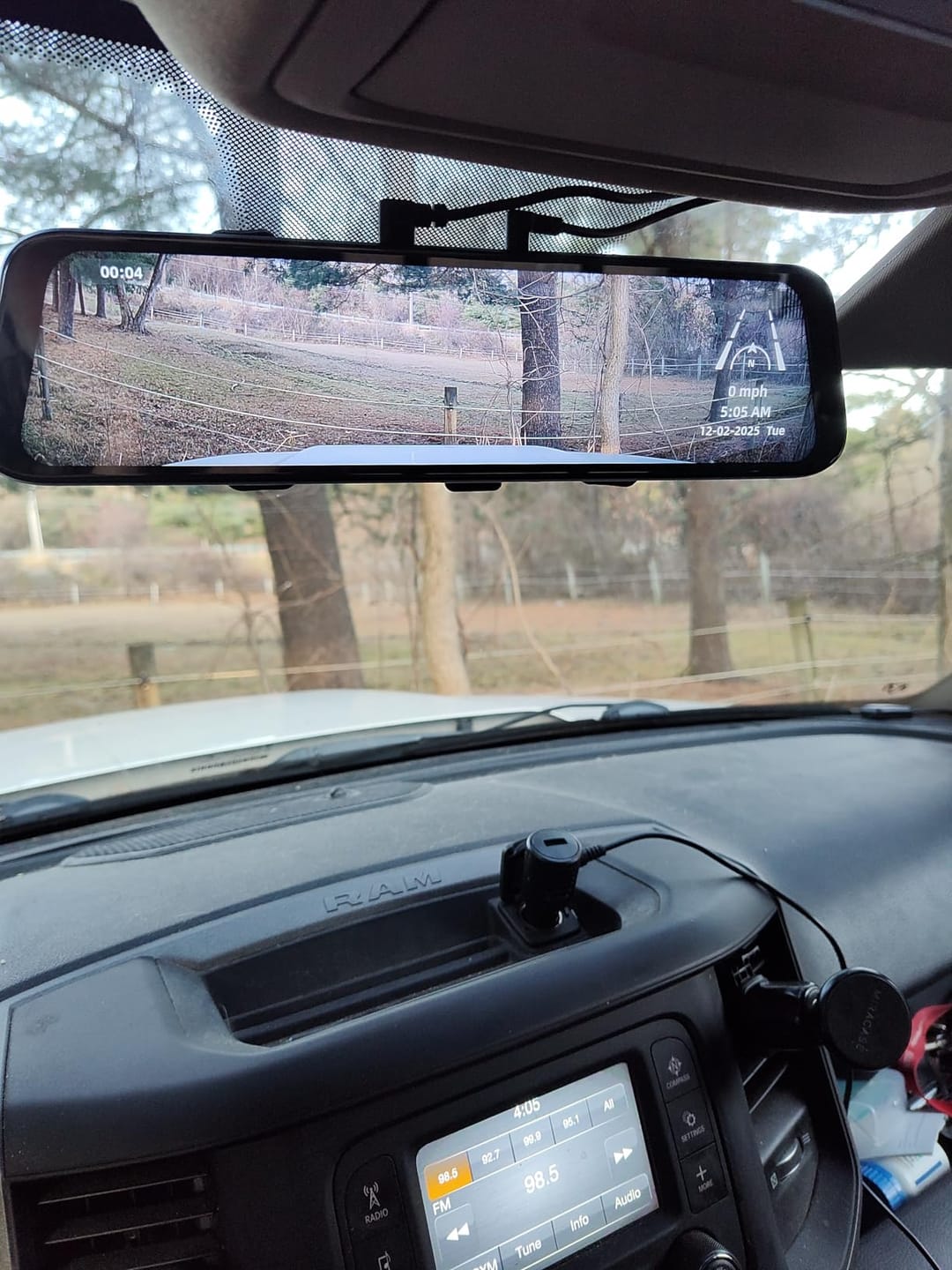 Customer photo review of 10" Elite | 4K Front + 2K Rear Smart Streaming Mirror