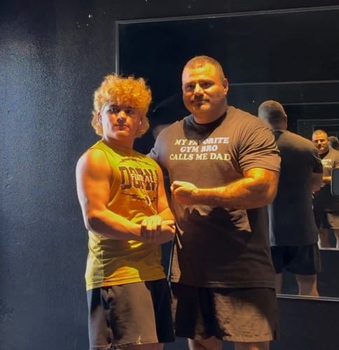 Customer photo review of Favorite Gym Bro T-Shirt