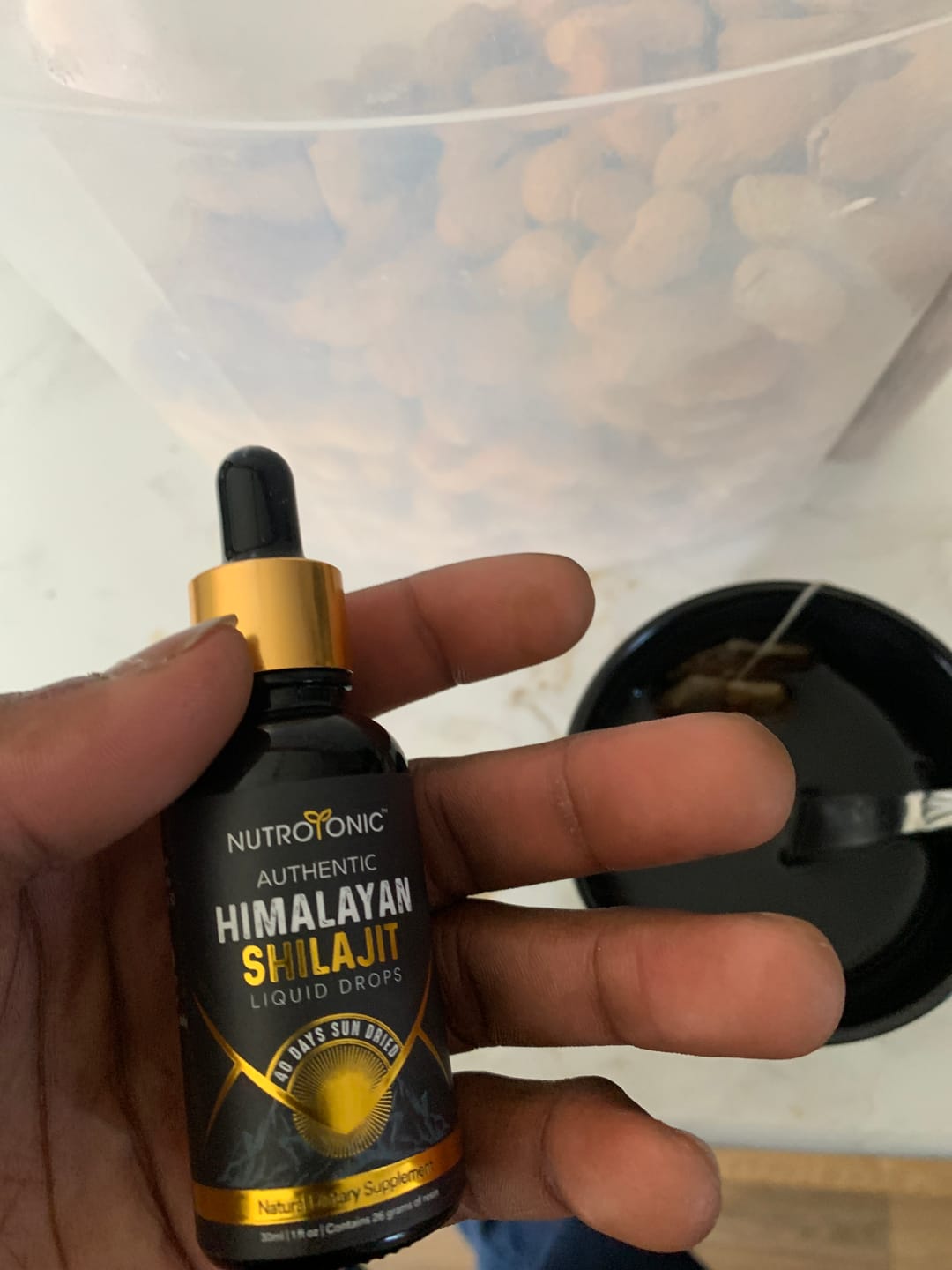 Customer photo review of Authentic Himalayan Shilajit® Drops