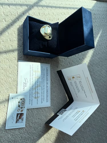 Customer photo review of Limited 14K Solid Gold Baby Pacifier