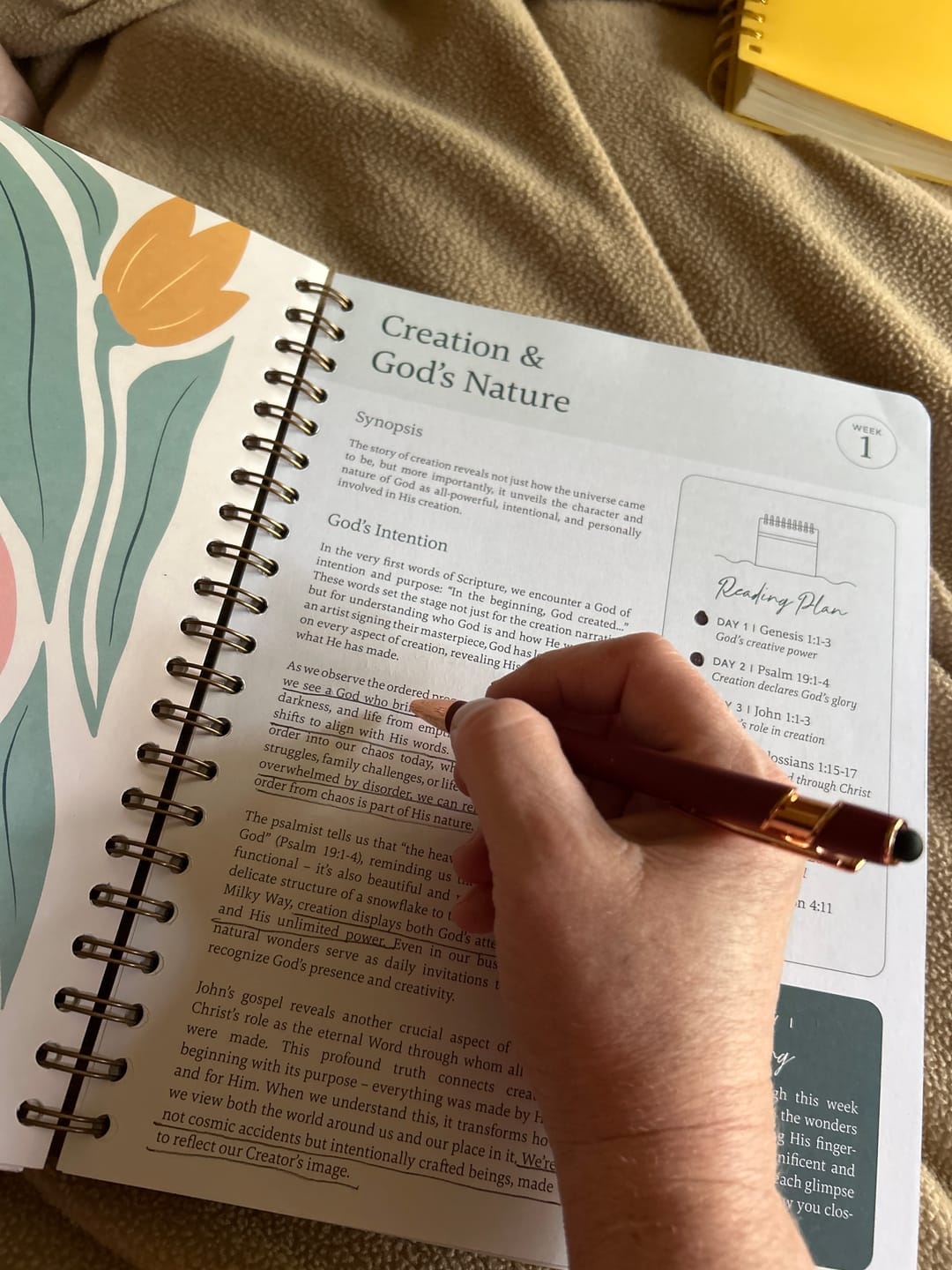 Customer photo review of The Bible In A Year: A 52-Week Journey Through God's Word