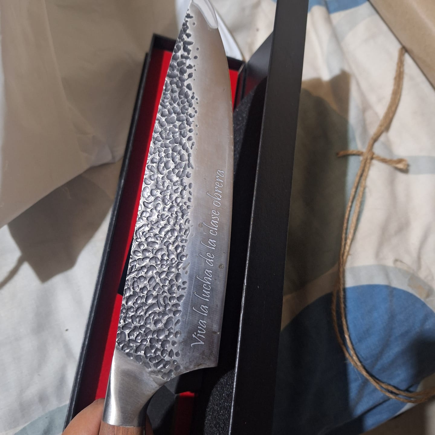 Customer photo review of Cuchillo Martillado 8" Inoxidable