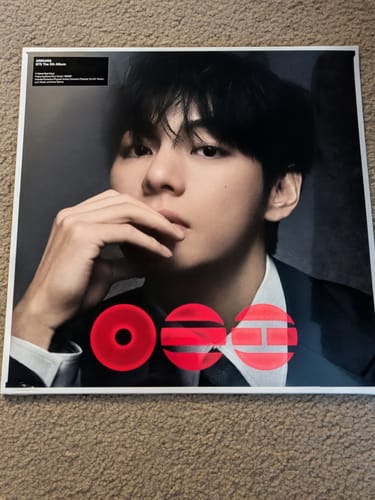 Customer's photo of the V version of the BTS Arirang vinyl album, showing the portrait cover.