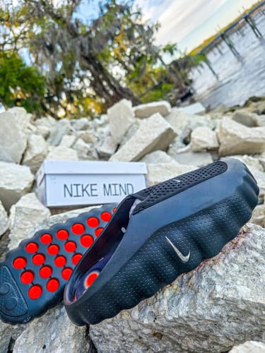 Customer photo review of Nike Mind 001 Slide “Black Chrome” UA
