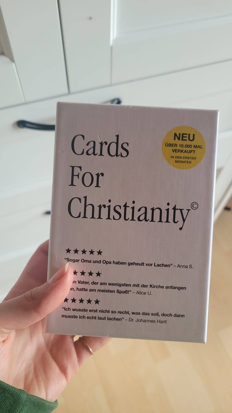 Customer photo review of Cards For Christianity