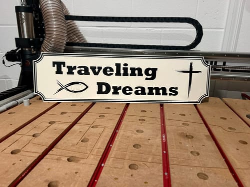 Customer photo review of ColorCore HDPE Plastic - Premium Multi-Layer Engravable Sheets