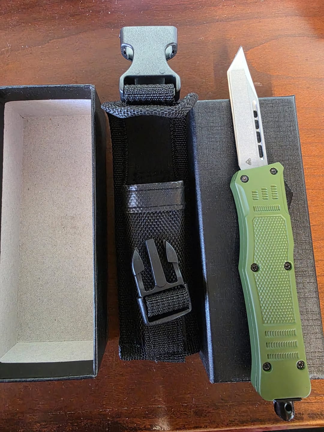 Customer photo review of Small Green Phantom D/A OTF (Multiple Blade Styles Available)