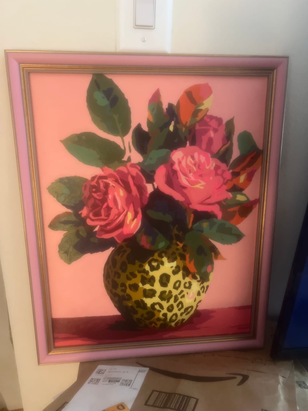 Customer photo review of Wild Roses | Paint by Number