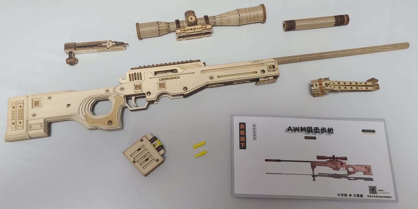 Customer photo review of Rokrgeek AWM Sniper Rifle 3D Wooden Gun Puzzle