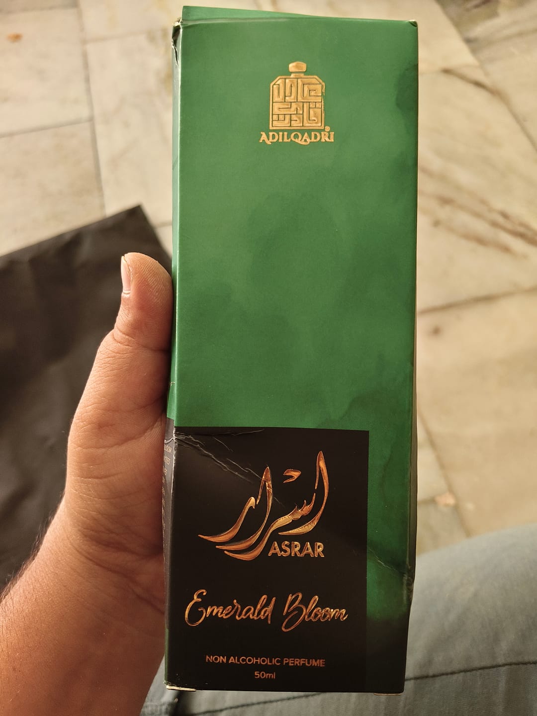 Customer photo review of Asrar Emerald Bloom Non Alcoholic Perfume Spray 50ml