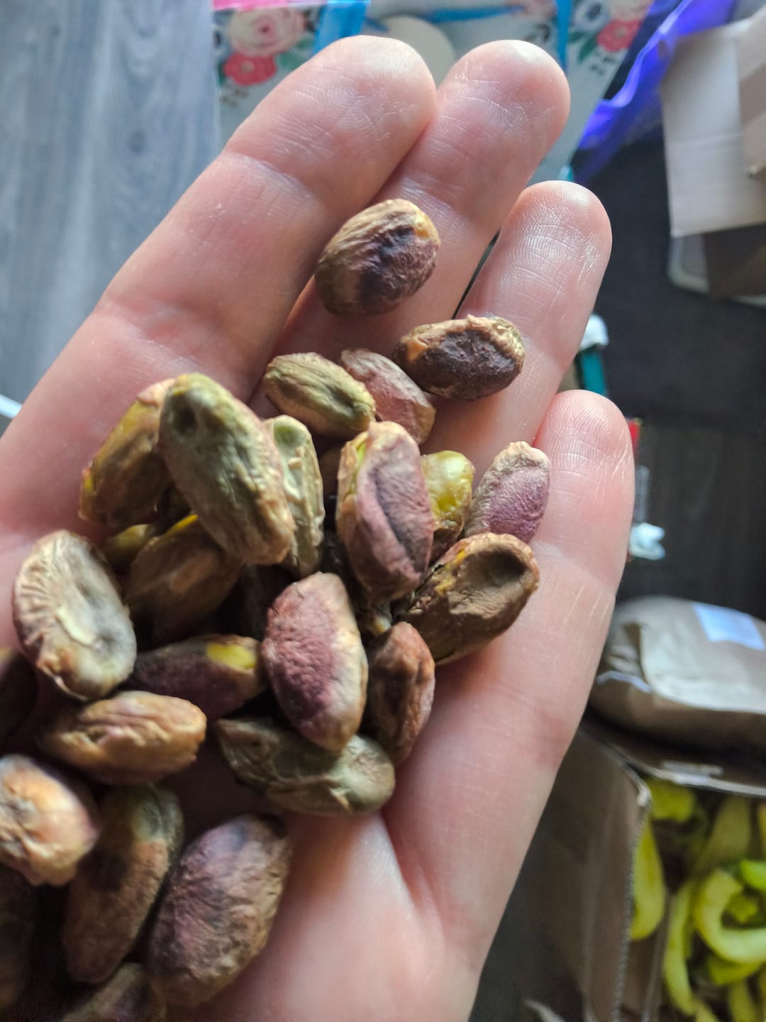 Customer photo review of Natural Australian pistachios