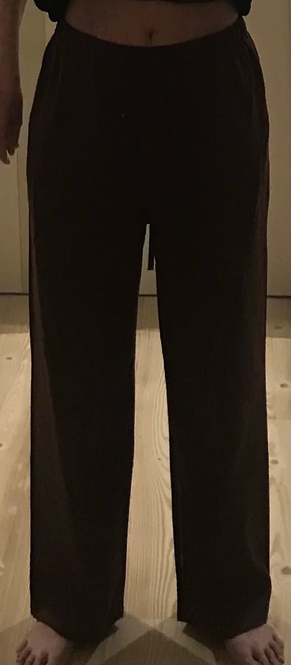 Customer photo review of Kendall Wide Leg Linen Pants