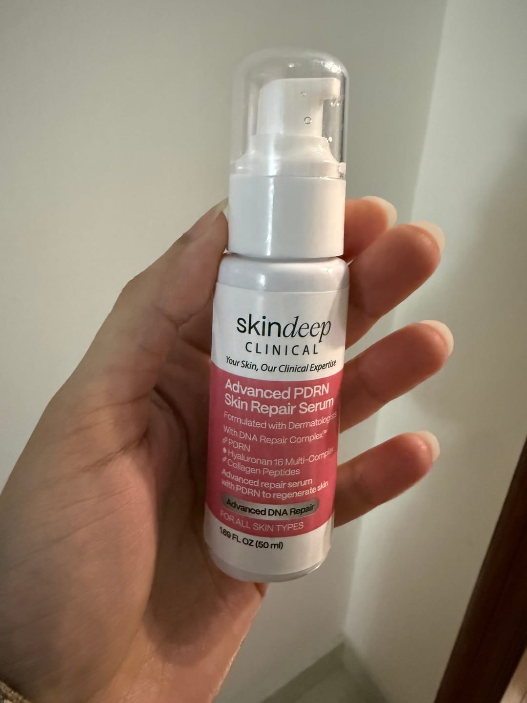 Customer photo review of Advanced PDRN Skin Repair Serum