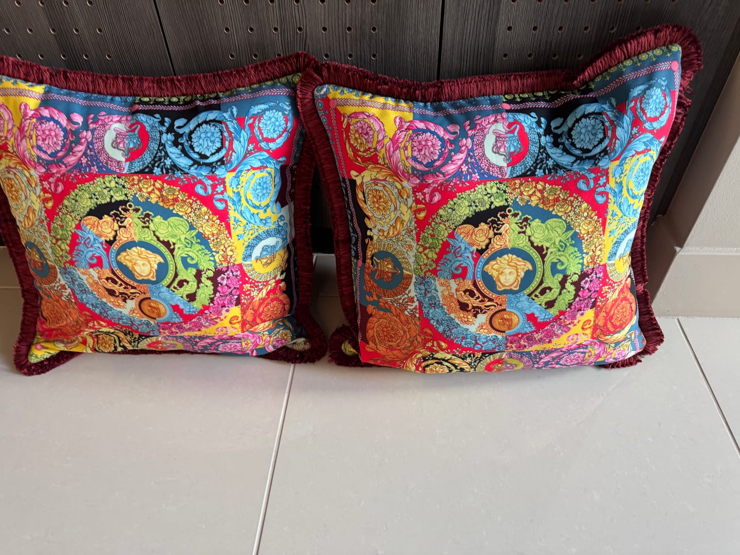 Customer photo review of Colorful Baroque Pattern Italian Fabric by Metre