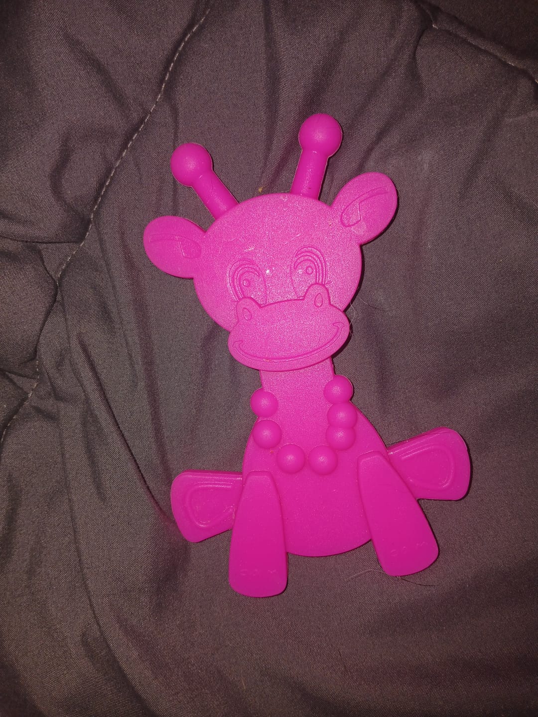 Customer photo review of Little bamBAM Baby Teething Toy - Magenta