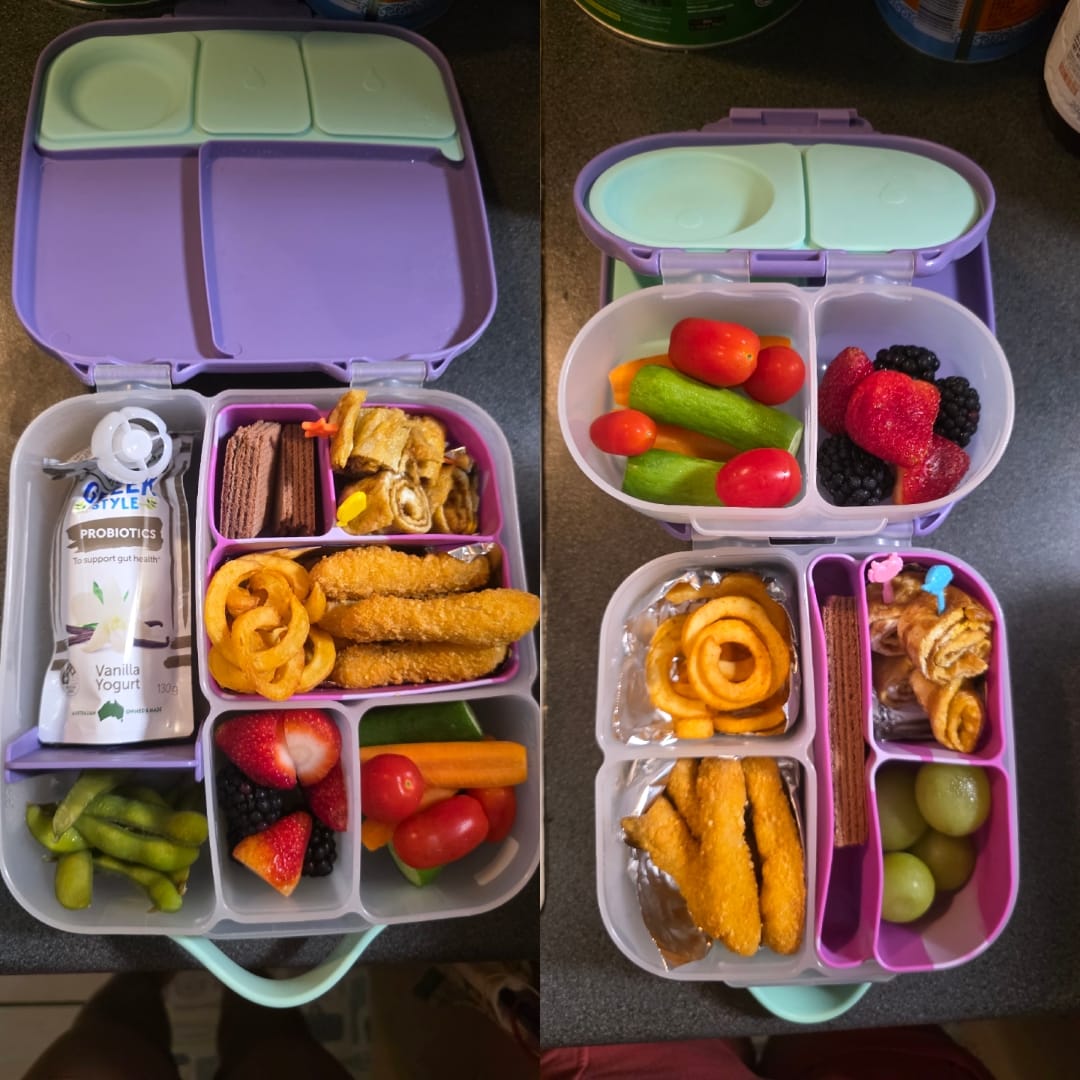 Customer photo review of b.box Silicone Bento Buddy Tray - Lunchbox - Cosmic