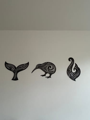 Customer photo review of Koru Flow Kiwi Wall Art