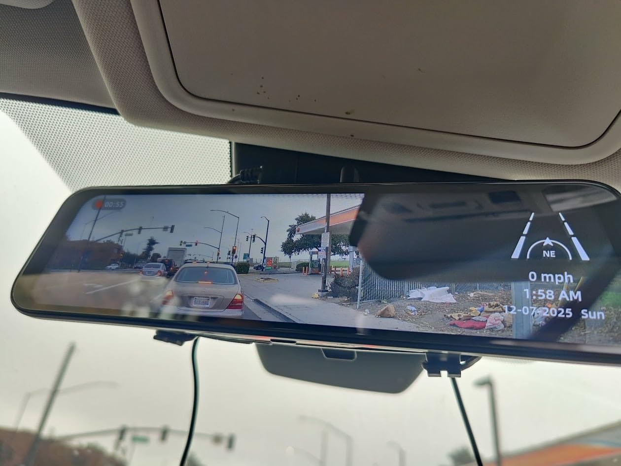 Customer photo review of 10" Elite | 4K Front + 2K Rear Smart Streaming Mirror