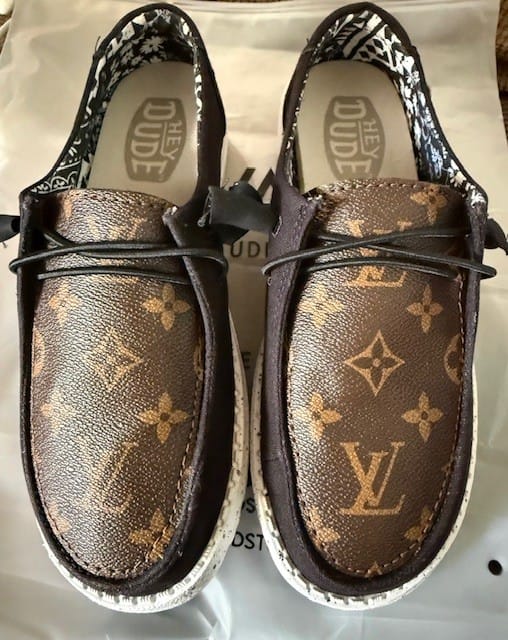 Customer photo review of Hey Dude Monogram