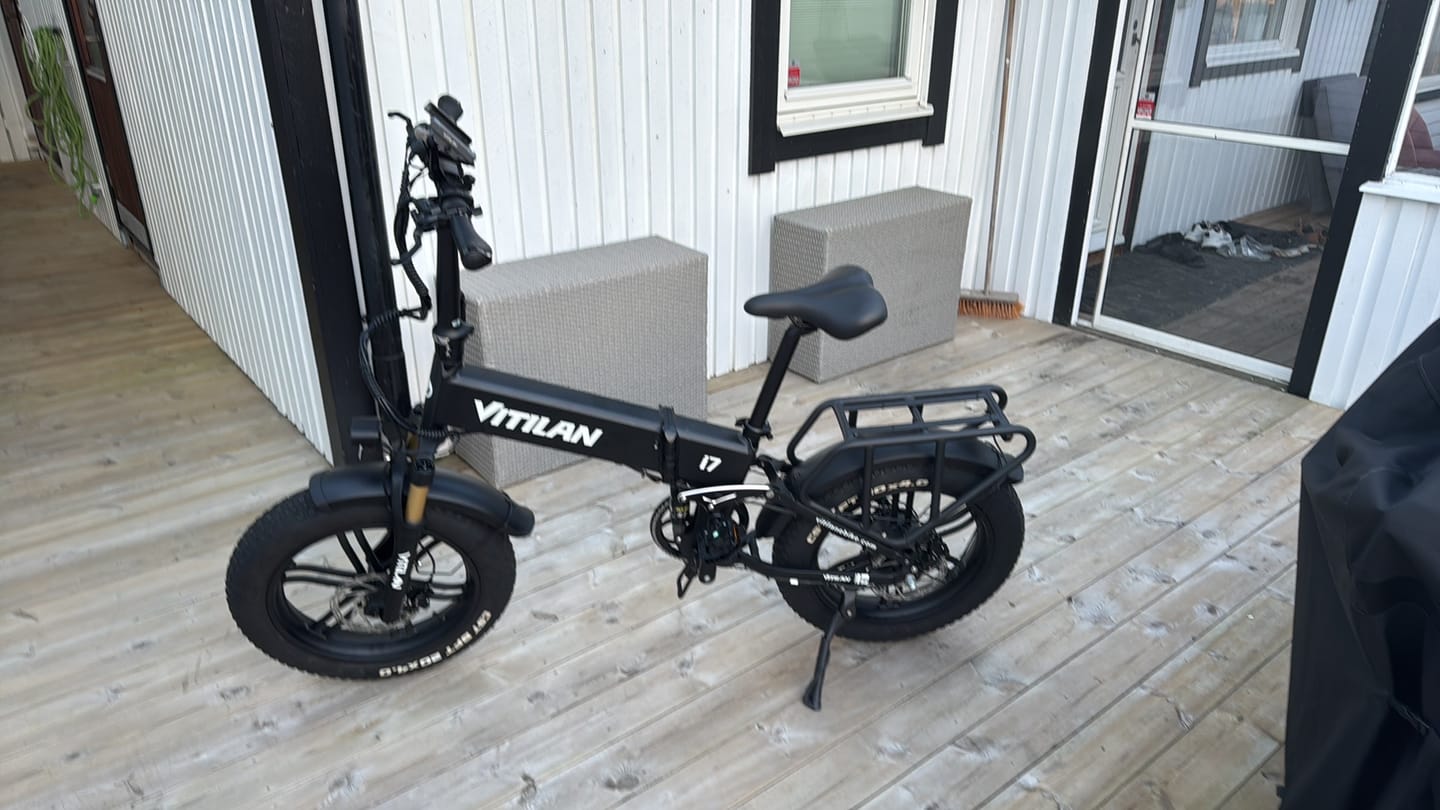 Customer photo review of I7 Pro Folding Full Suspension Electric Bike